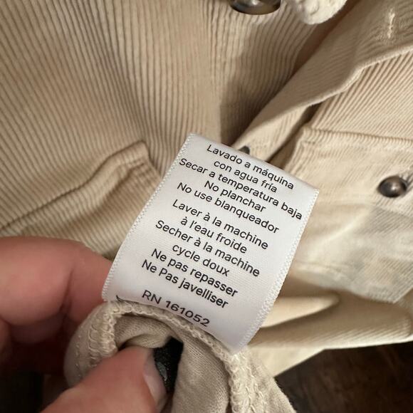 Tru Kolors Men's Tan Corduroy Button Down Collared Shirt Size XXL - Picture 6 of 11